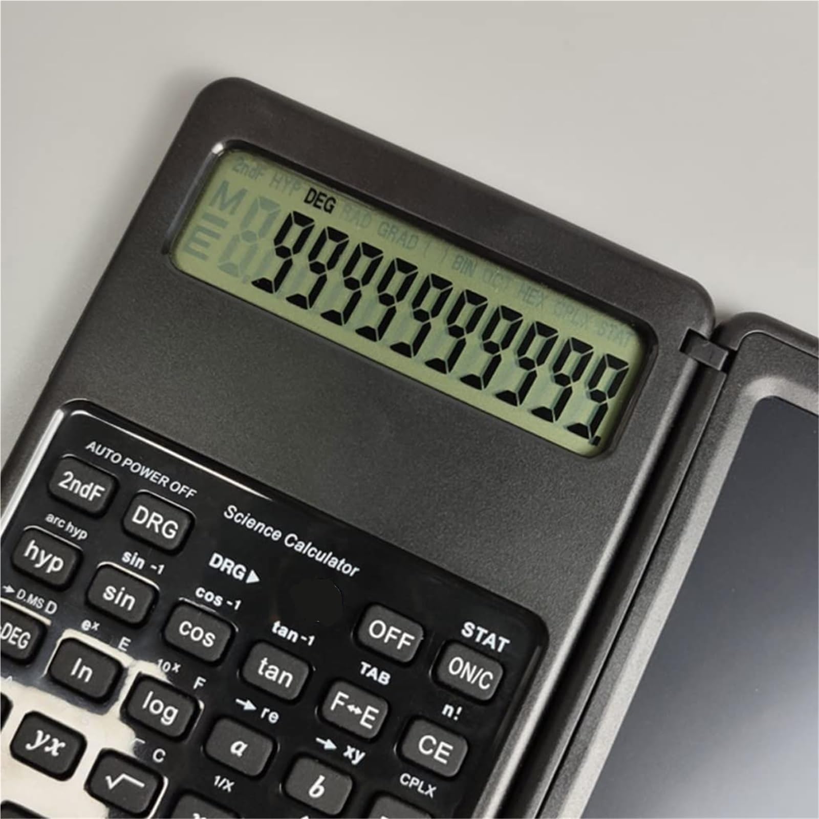 Calcolatrice Tavoletta LCD for Scrittura Calcolatrice con Display A 10 Cifre Tavolette for Disegno Senza Inchiostro for Pianificazione Portatili Tavolo Ufficio(Black)
