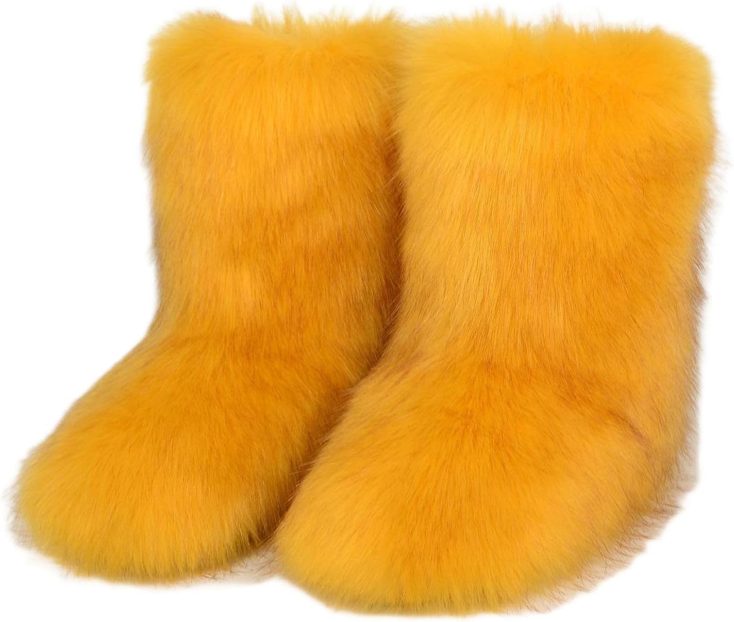 Amazon.com | Urmycos Girls Fluffy Furry Snow Boots Faux Fur Winter 