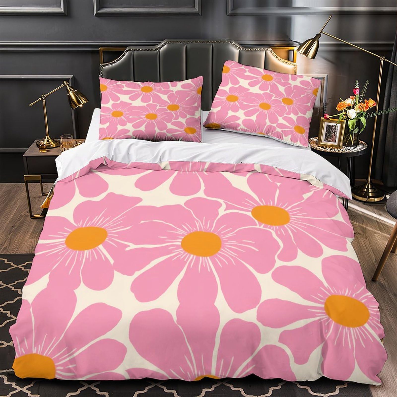 Parure de lit hypoallergénique avec housse de couette 220x240