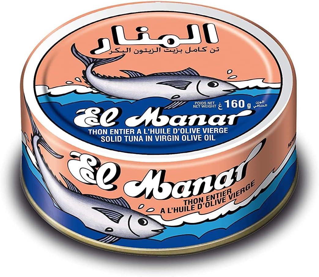 Solid Light Tuna in Olive Oil- 5.6 oz Pack of 3 - Canned Tuna Fish in Virgin Olive Oil – Wild Caught Fresh Tuna in Oil - Non-GMO - Gluten Free Tuna