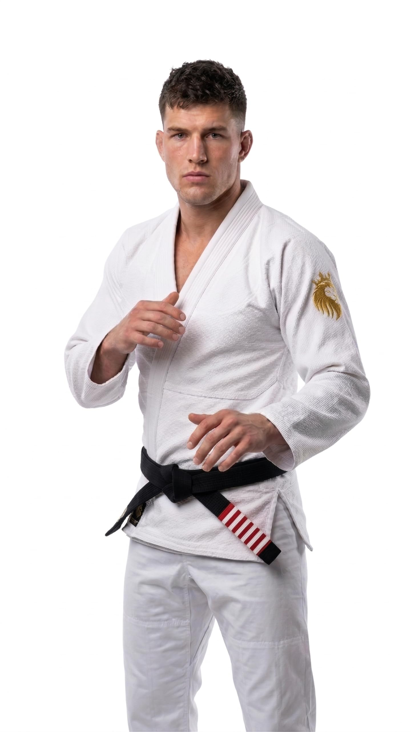 P37 Kimono BJJ Uomo A2 Bianco - Brazilian Jiu Jitsu Gi Pearl Weave, Pantaloni in Cotone Ripstop a Quadretti, Approvato IBJJF, Tessuto Pre-ristretto con Cintura Bianca Gratuita