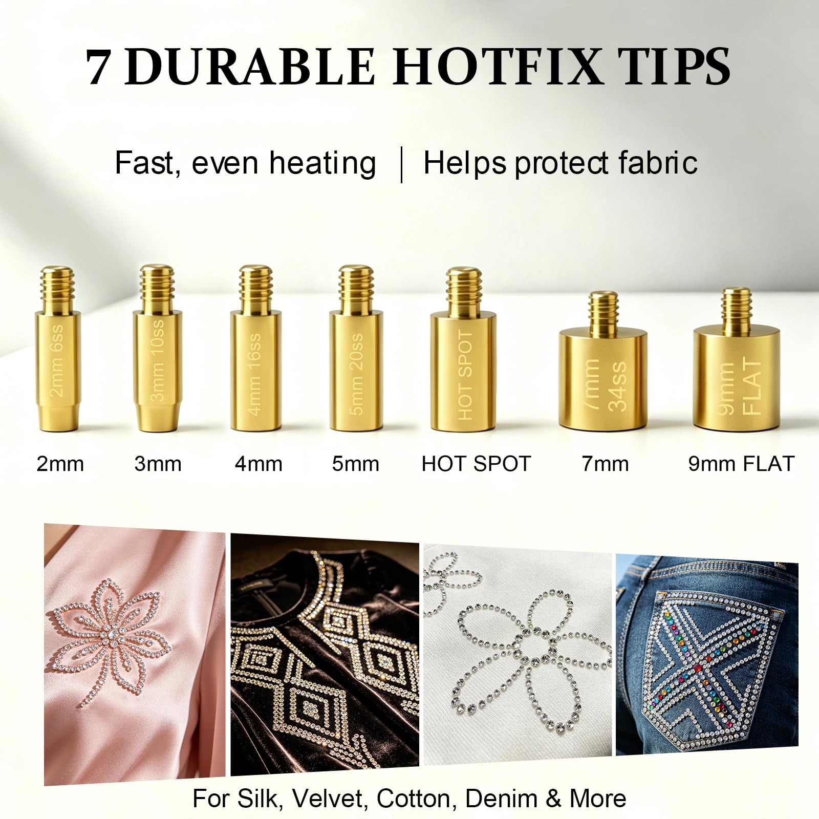Hotfix-applicator Met 7 Punten – Voor Strassteentjes, Diamantschilderen En Decoratie Op Kleding, Tassen En Telefoonhoesjes 6 miniatura