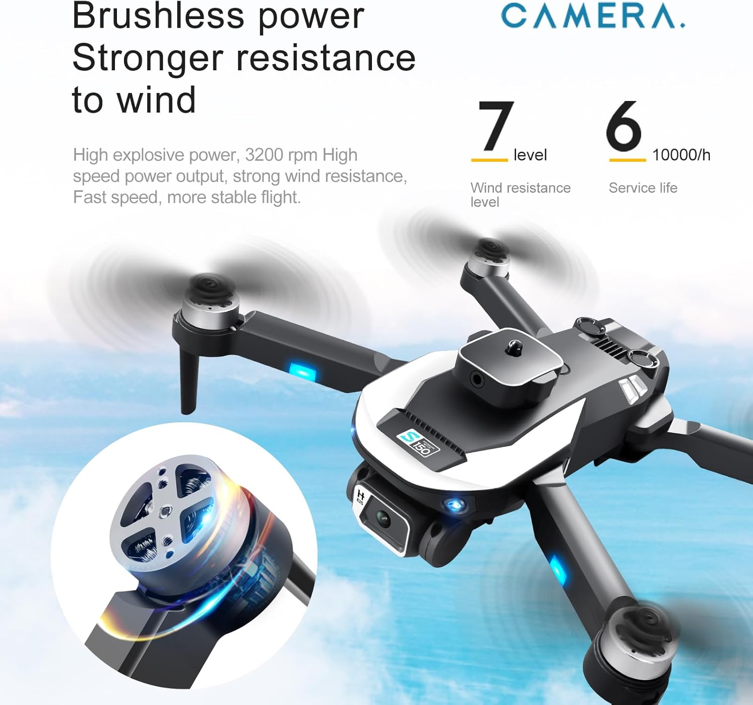 Table of product parameters for the ikaufen S150 Drone.