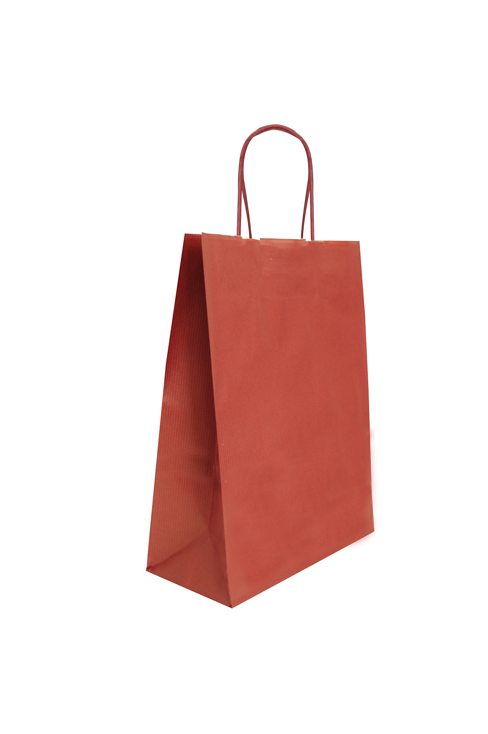 Carte DozioShopper in Sealing colour Bordeaux, twisted handle, 18 cm + 8 x 24 cm, cf 25 pcs