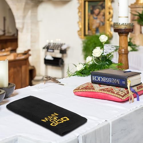 Miniatura 5 de Buryeah 2 toallas de pastor para hombres, toalla de mano para pastor, toallas de mano para clero, toalla de mano bordada para regalo de pastor padre