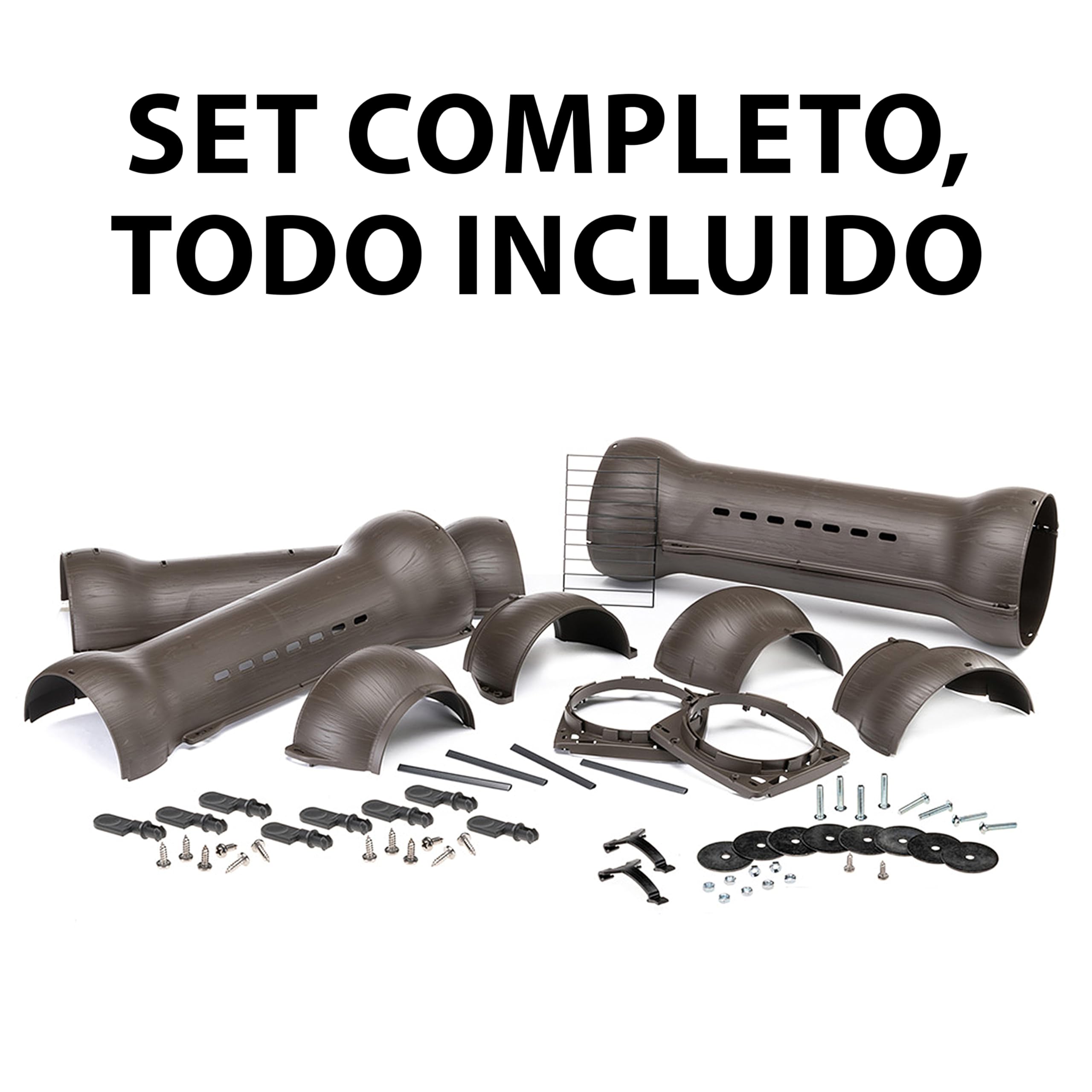 Ferplast Conjunto Completo de túneles modulares para Conejos y cobayas METRÒ Kit, Sistema de conexión para hábitats y jaulas con Accesorios Metrò incluidos.