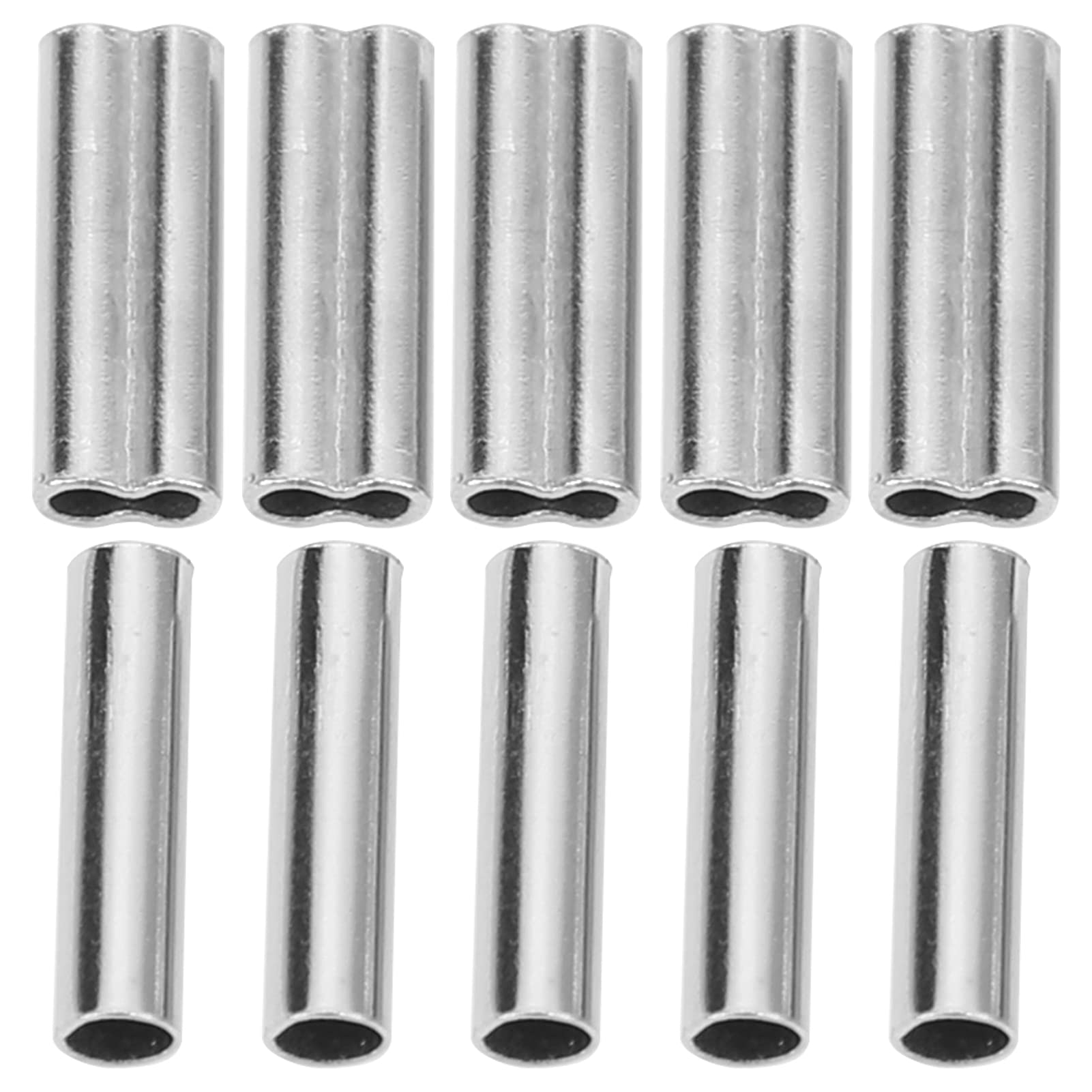 Manchon de sertissage simple et Double baril, 500 pièces, ligne de pêche, Leader de fil, connecteur de Tube en cuivre