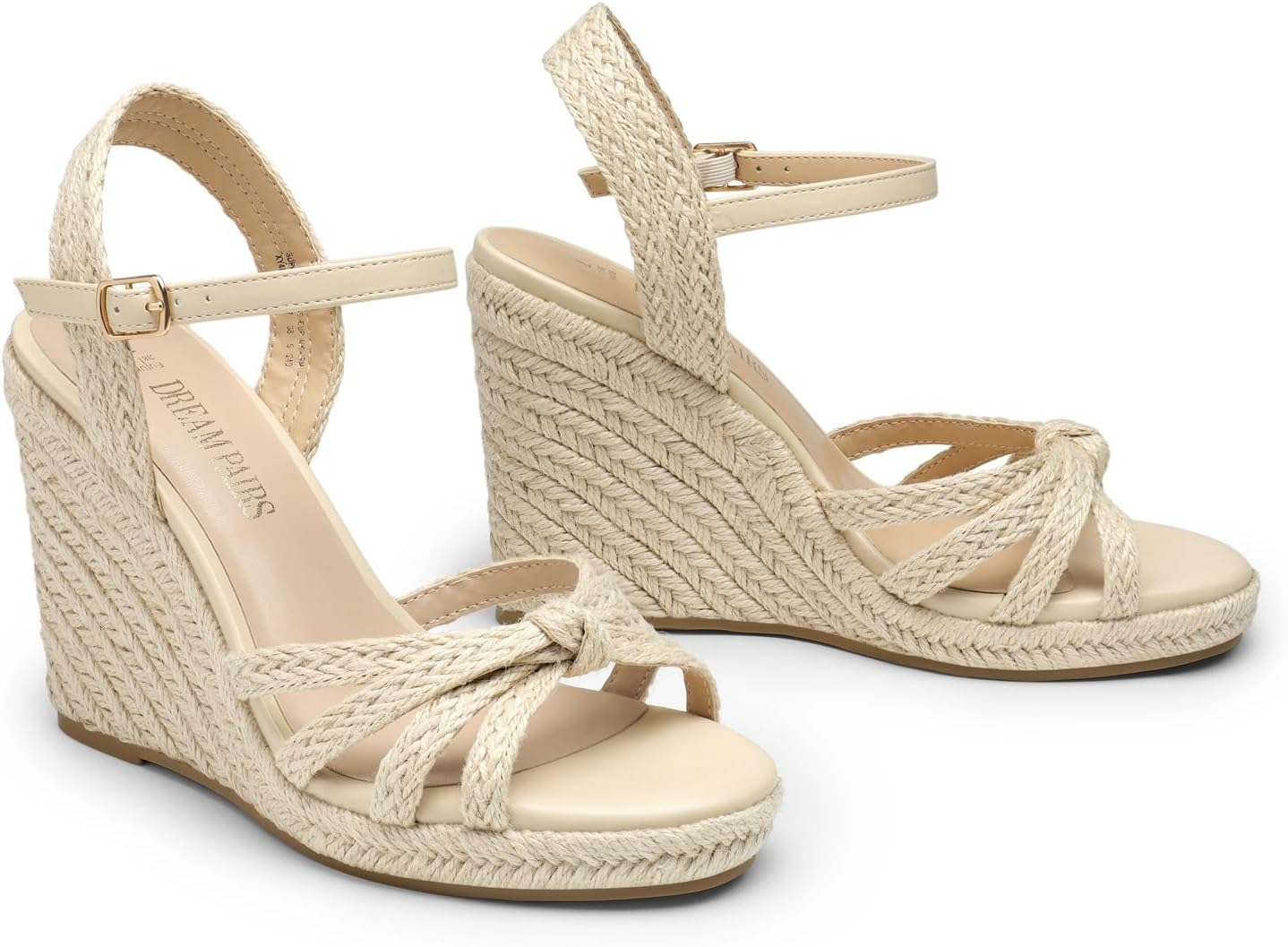 DREAM PAIRS Wedge Sandals for Women Dressy Summer, Platform Espadrille Strappy Casual Braided Heels Comfortable with Open Toe and Ankle Strap - Image 6