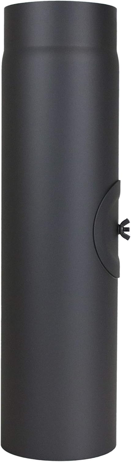 LANZZAS Pellebuisuitbreiding van 100 mm tot 150 mm - kleur: zwart- metallic - pellebuisuitbreiding