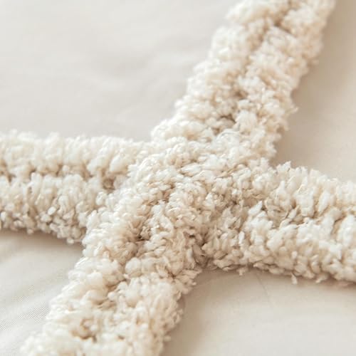 Miniatura 9 de Bedbay Juego de edredón beige tamaño Queen Shabby Chic Ropa de cama rústica Boho Queen Juego de edredón de diamante copetudo beige Queen Juego de