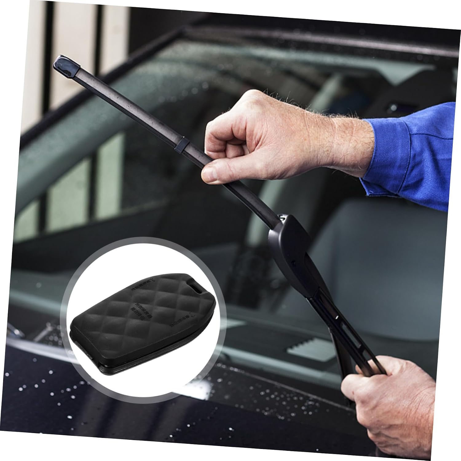 Garneck Efficient Car Windscreen Wiper Cleaner Car Brush Tool Vent Cleaner Windshield Wiper Accessory