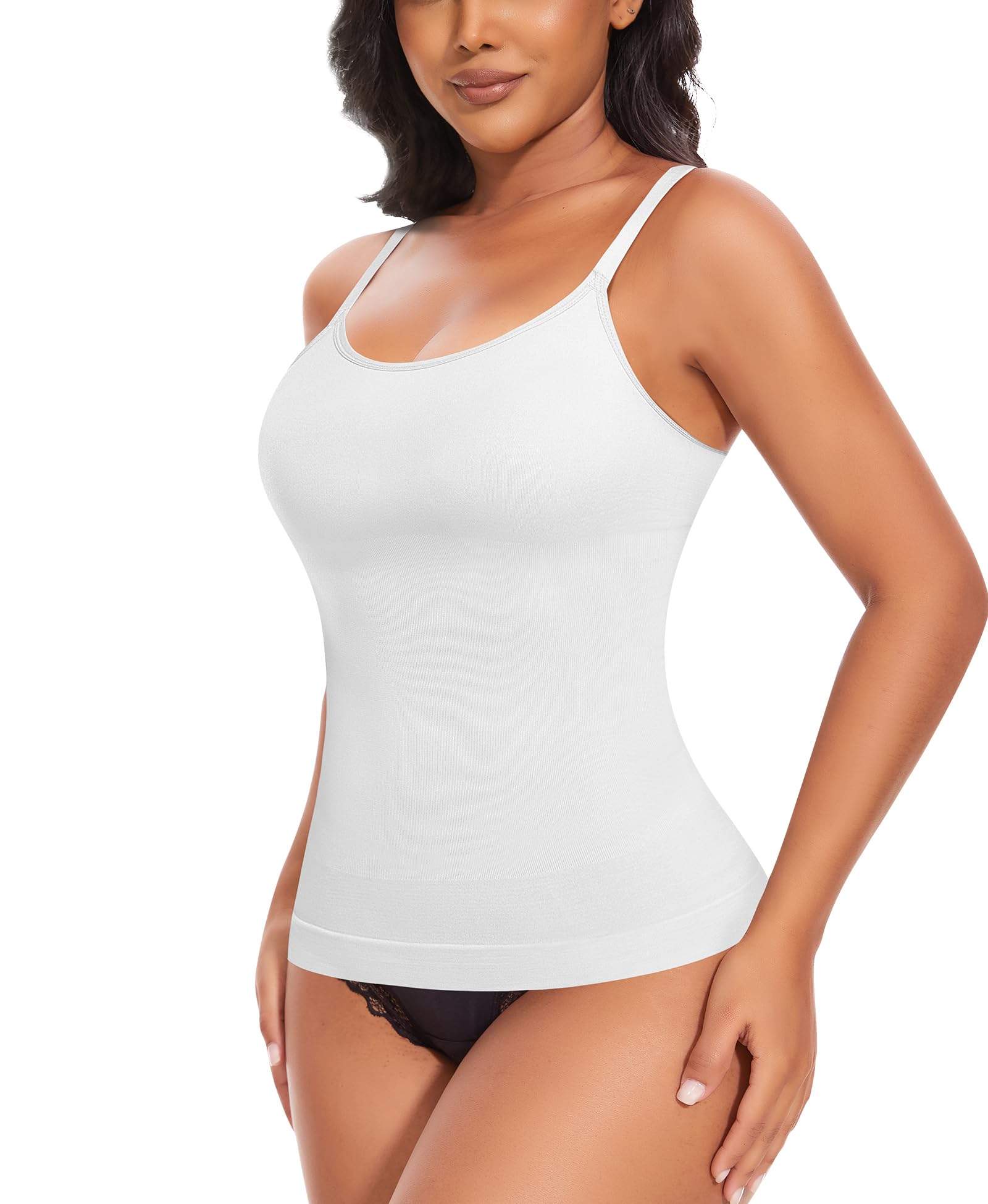 YARRCO Shape Unterhemd Damen Tank Top Bauchweg Shapewear Sport Tanktop Figurformendes Trägertop Body Shaper Hemdchen Nahlos Formendes Camisole Shaping Hemd