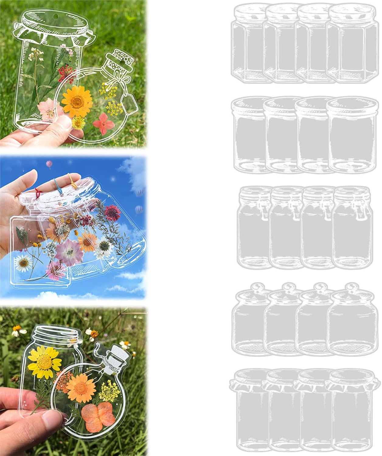 Dried Flower Bookmark Bottle,transparent Dried Flower Bookmarks,diy