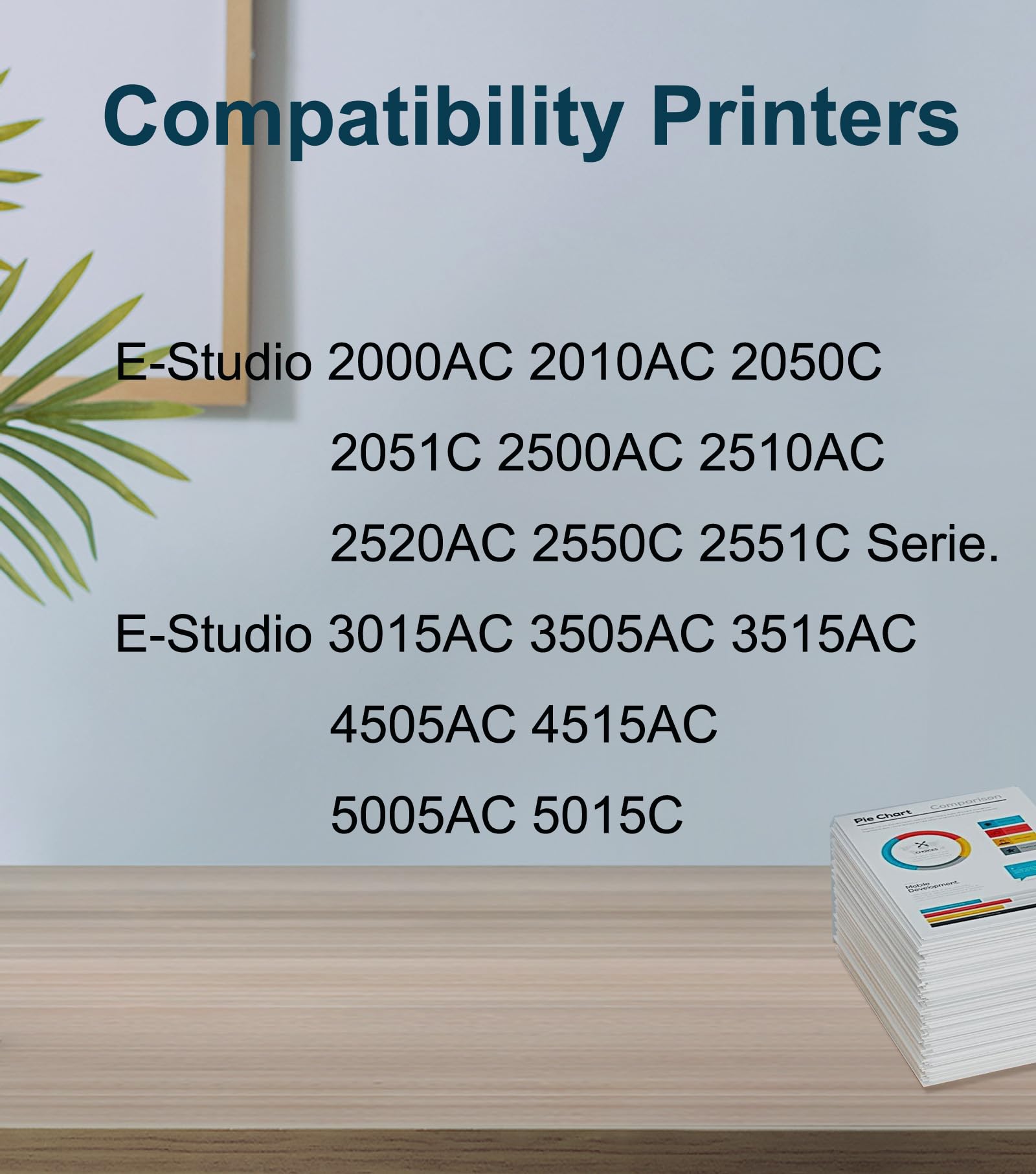 CAIDI Serbatoio Toner Usato Compatibile Sostituzione di Toshiba TB-FC30 TBFC30 da Utilizzare con Stampanti Toshiba E-Studio 2050C 2051C 2500AC 2510AC 2550C 2551C 3015AC 3505AC (2 Confezioni)