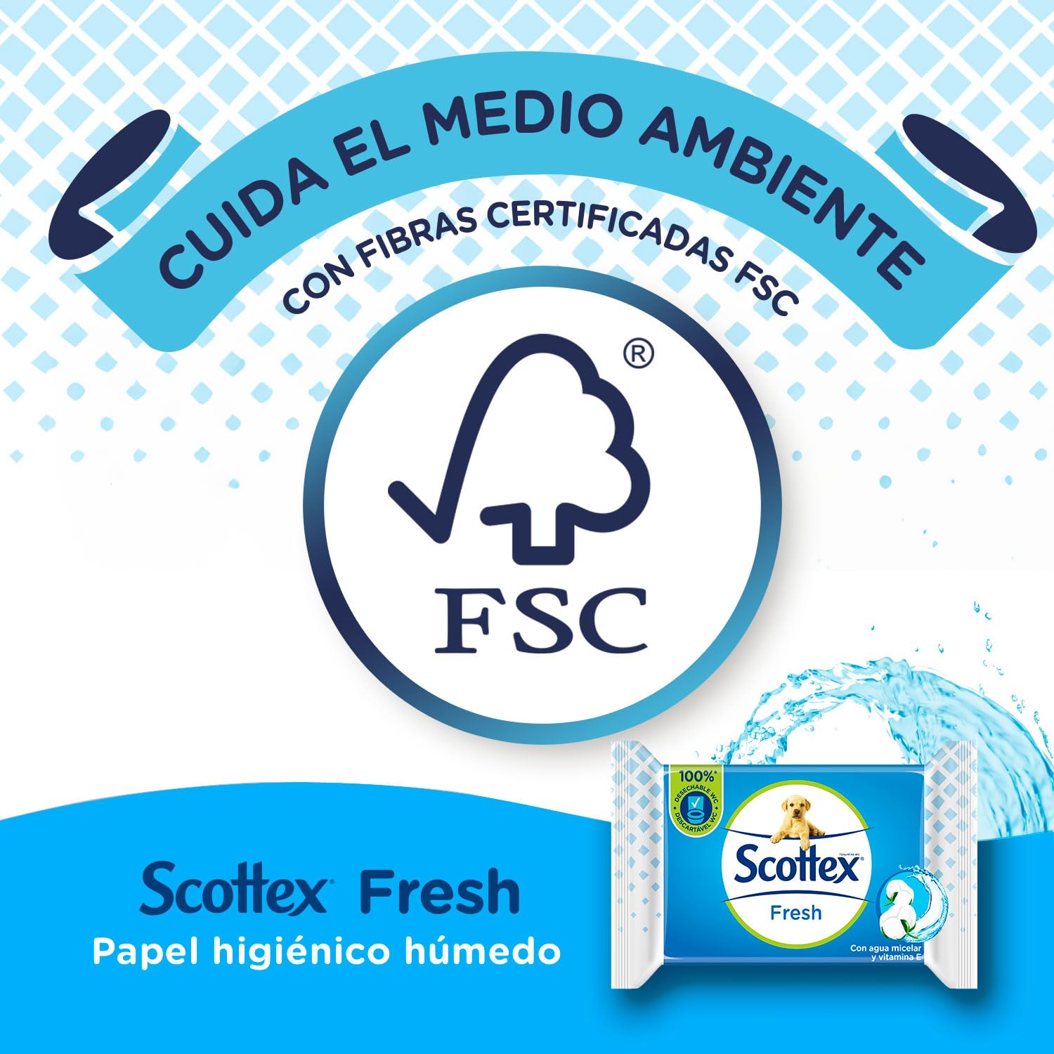 scottex Fresh, carta igienica umido – 12 confezioni da 38 (Totale 456 pezzi)