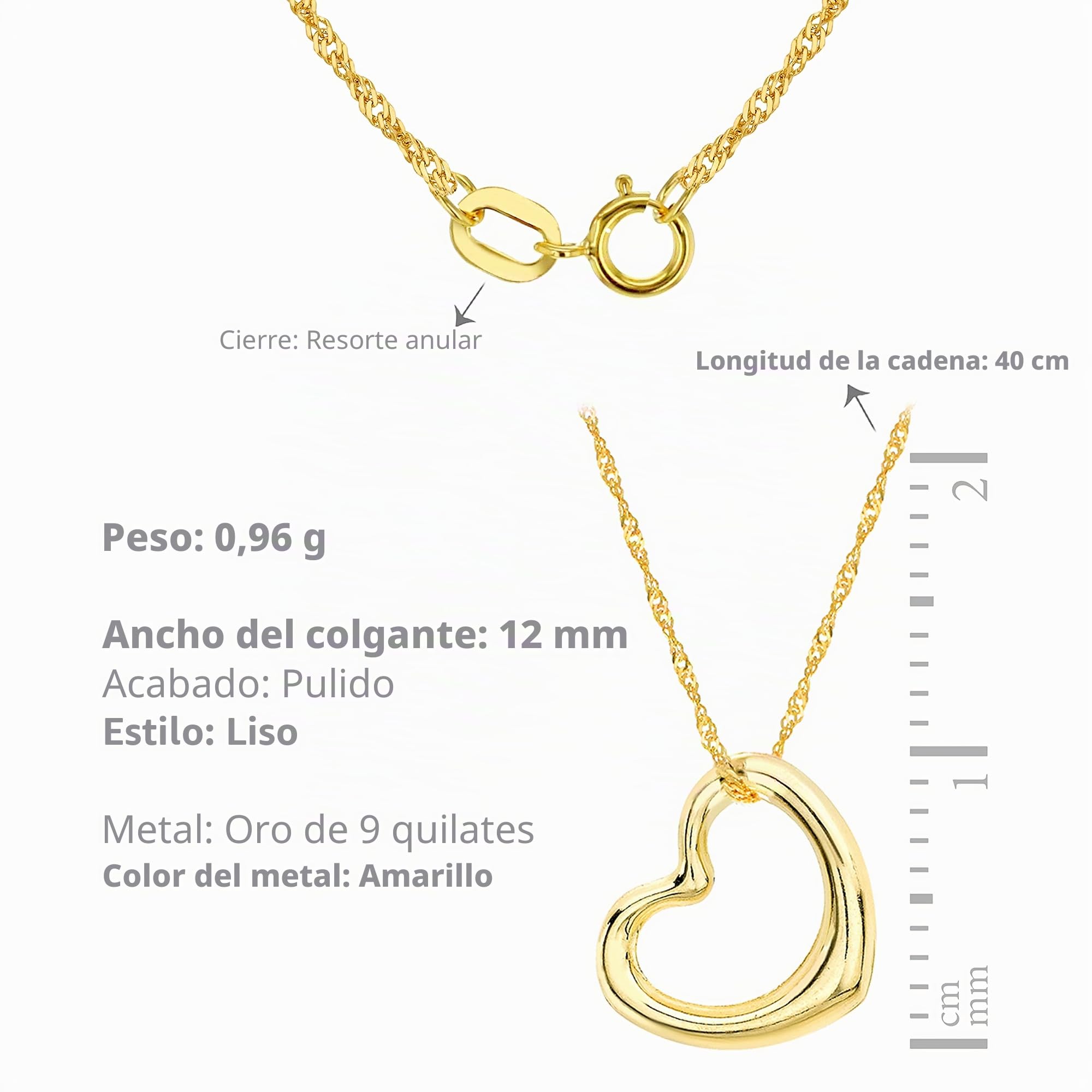 Colgante de mujer con oro