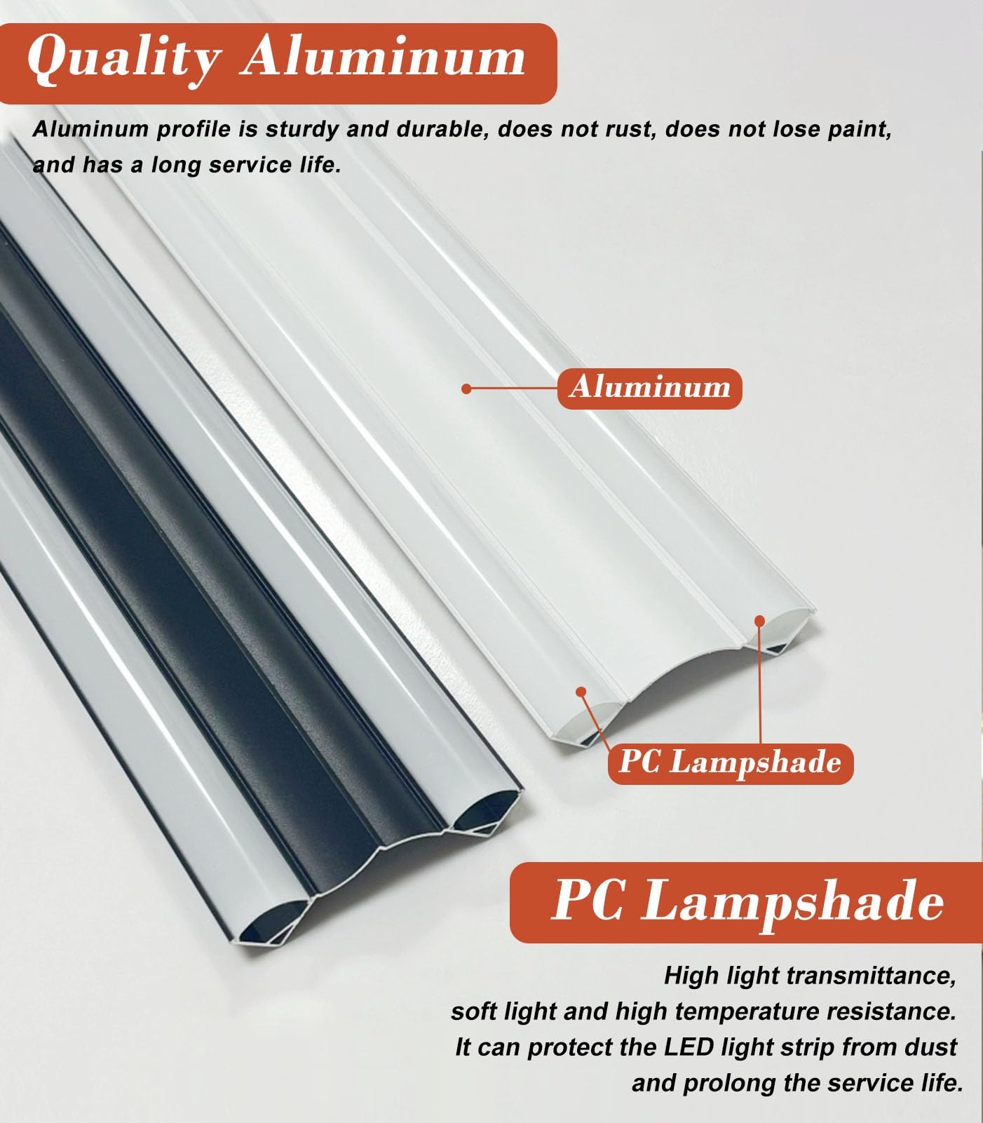 Aluminum Crown Moulding Ceiling Wall Indirect Lighting, Double Light Strip Crown Molding Trim 2 1/4" x 2 1/4", Cornice LED Channel Wall Washer Decor(White,12.5m(41ft))