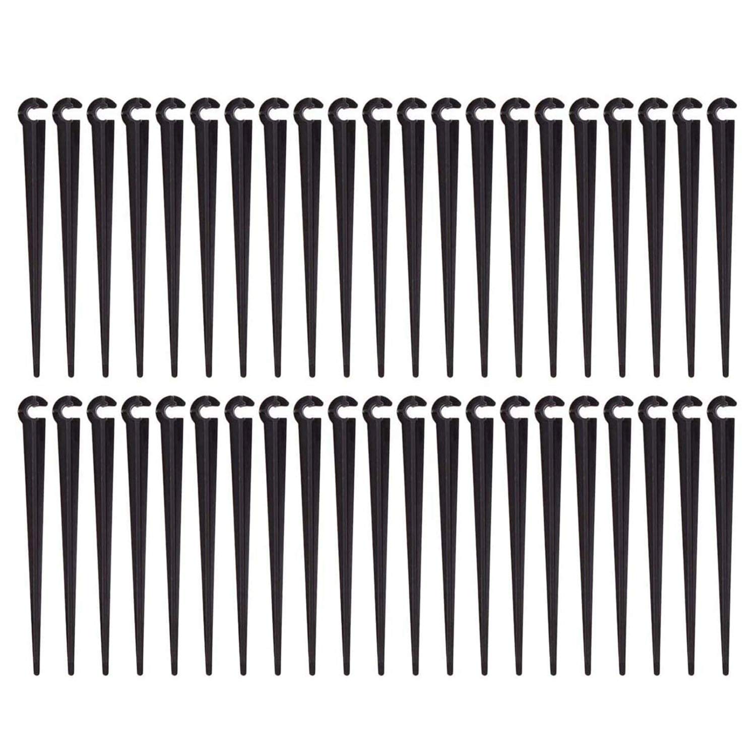 Ctrlzs 200Pcs Irrigation Drip Support Stakes For 1/4-Inch Tubing Hose Flower Beds, Vegetable Gardens, Herbs Gardens