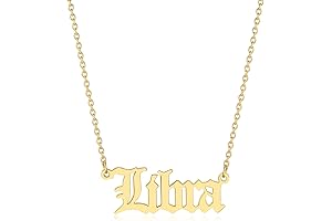 Libra Zodiac Necklace: Celestial Charm for the Scales