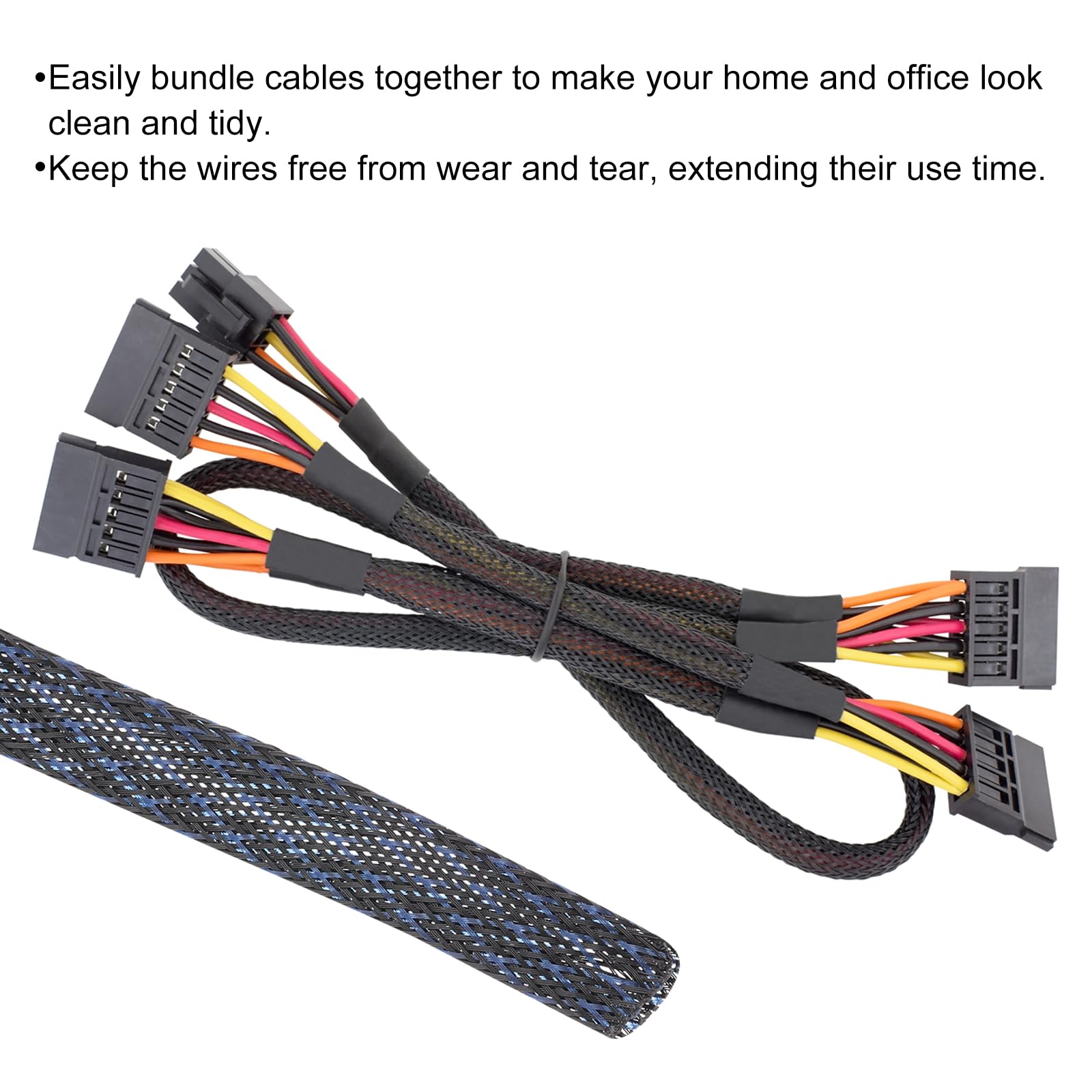Rebower 25ft PET Expandable Wire Loom 1/2 Inch - Image 4