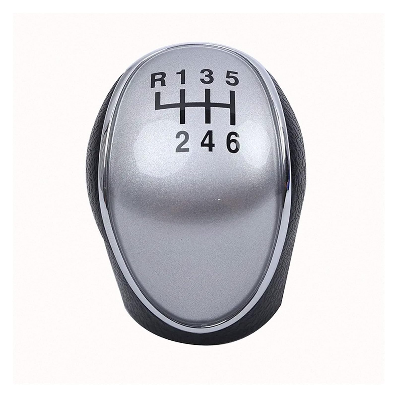 Htvtkrfgrl Silver 6Th Gear Knob Only Gear Knob Manual 6-Speed For Hyundai For Ix35 Abs Black/Silver Stylish Gear Shift 1Pc(Silver 6Th Gear)