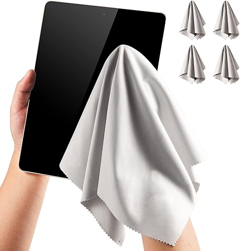 Miniatura 1 de Paño de limpieza para computadora, limpiador de lentes de cámara grande de microfibra para lentes de cámara para televisión, laptop, tableta,