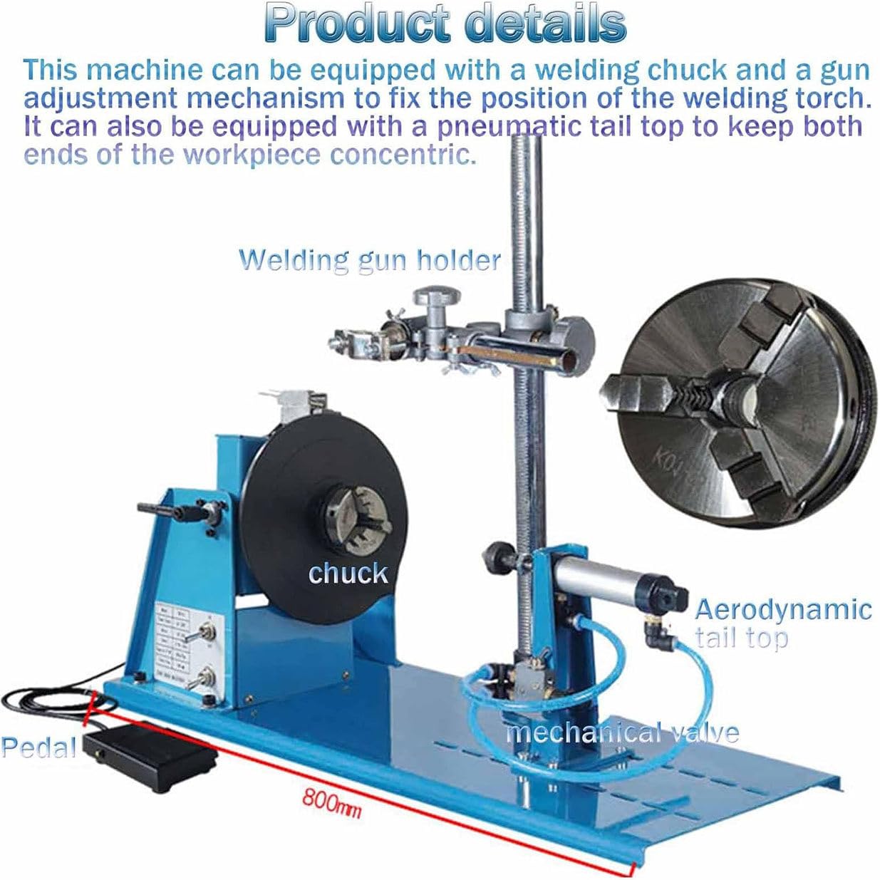 GYQSSD Rotary Welding Positioner Turntable with 2.5