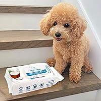 Vista 6 de Toallitas de aseo para perros y gatos Hipoalergénicas y desodorantes, Coconut