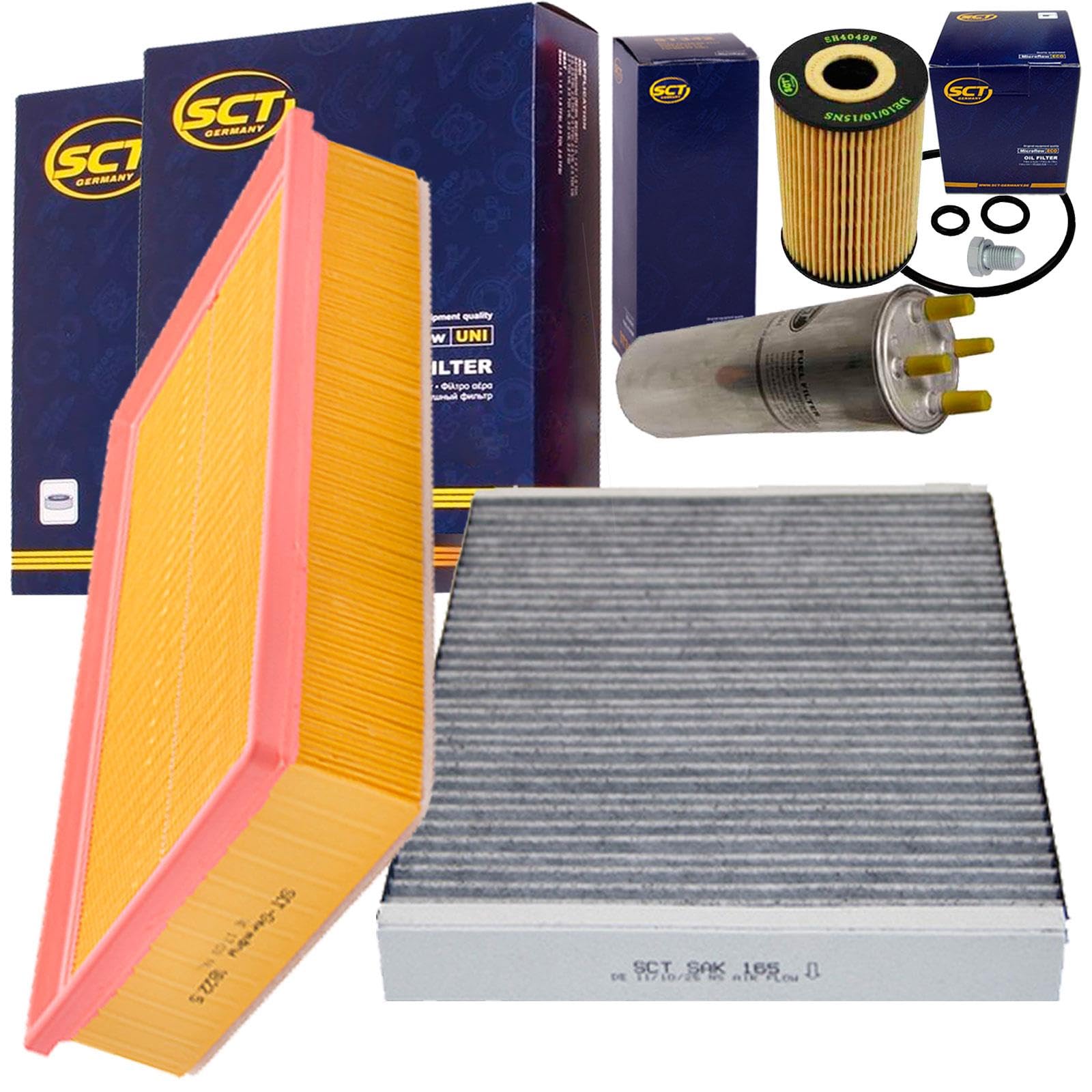 Filterset Inspektionspaket | SB2215+SH4049P+SAK165+ST6081+1113800100 passend für 2.0 Tdi T5 Bus 84-140 Ps