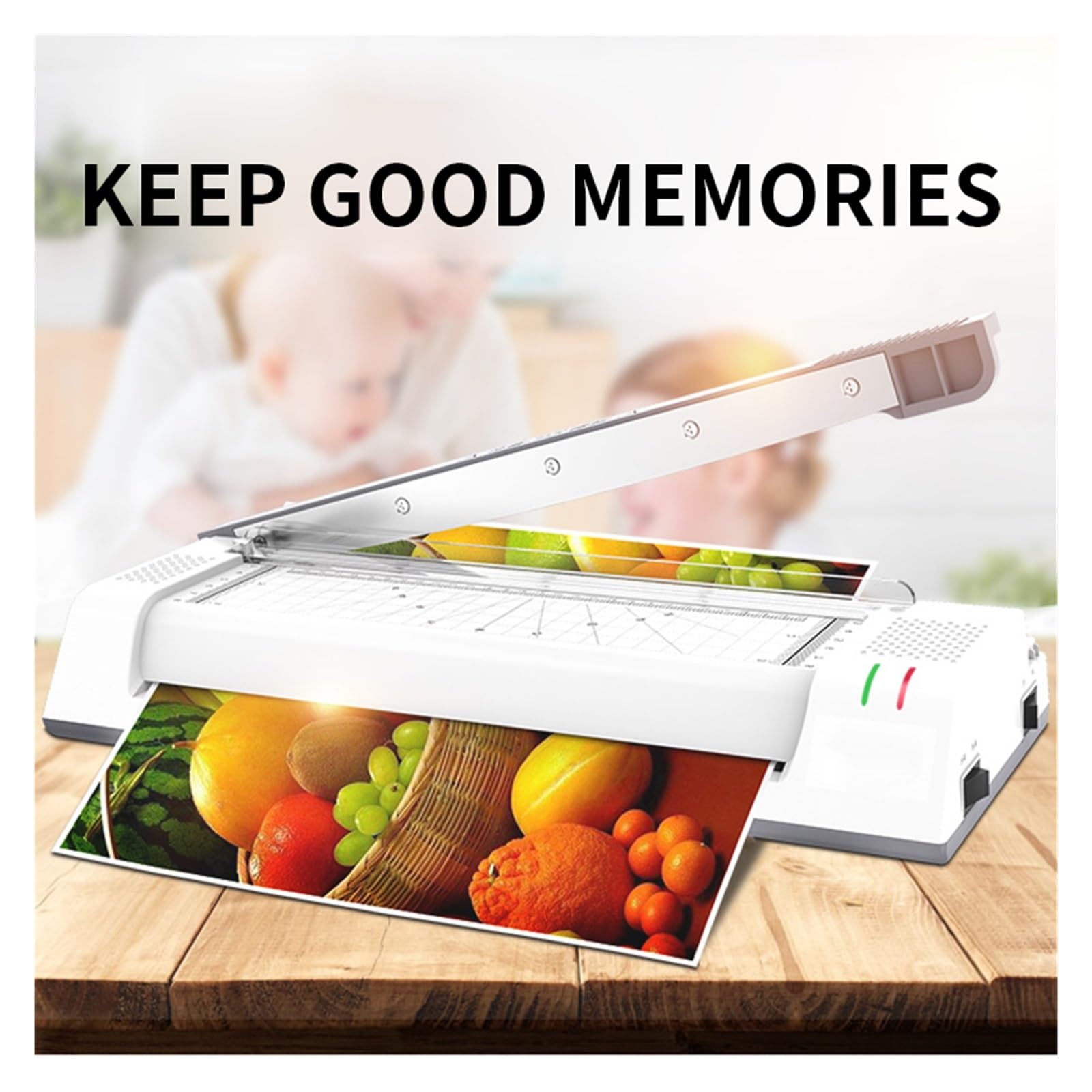 Maszyna do laminowania, Laminator fotograficzny YE381C Szybko nagrzewająca się maszyna do laminowania z nożem do papieru Dom/biuro W pełni automatyczna laminarka do formatu A3/A4