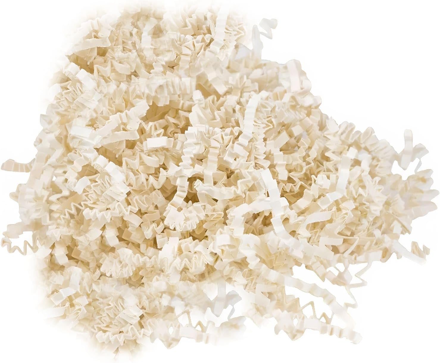 MTBHY Paper Shred Filler - 1/2LB Ivory Crinkle paper filler, Crinkle Cut for ...