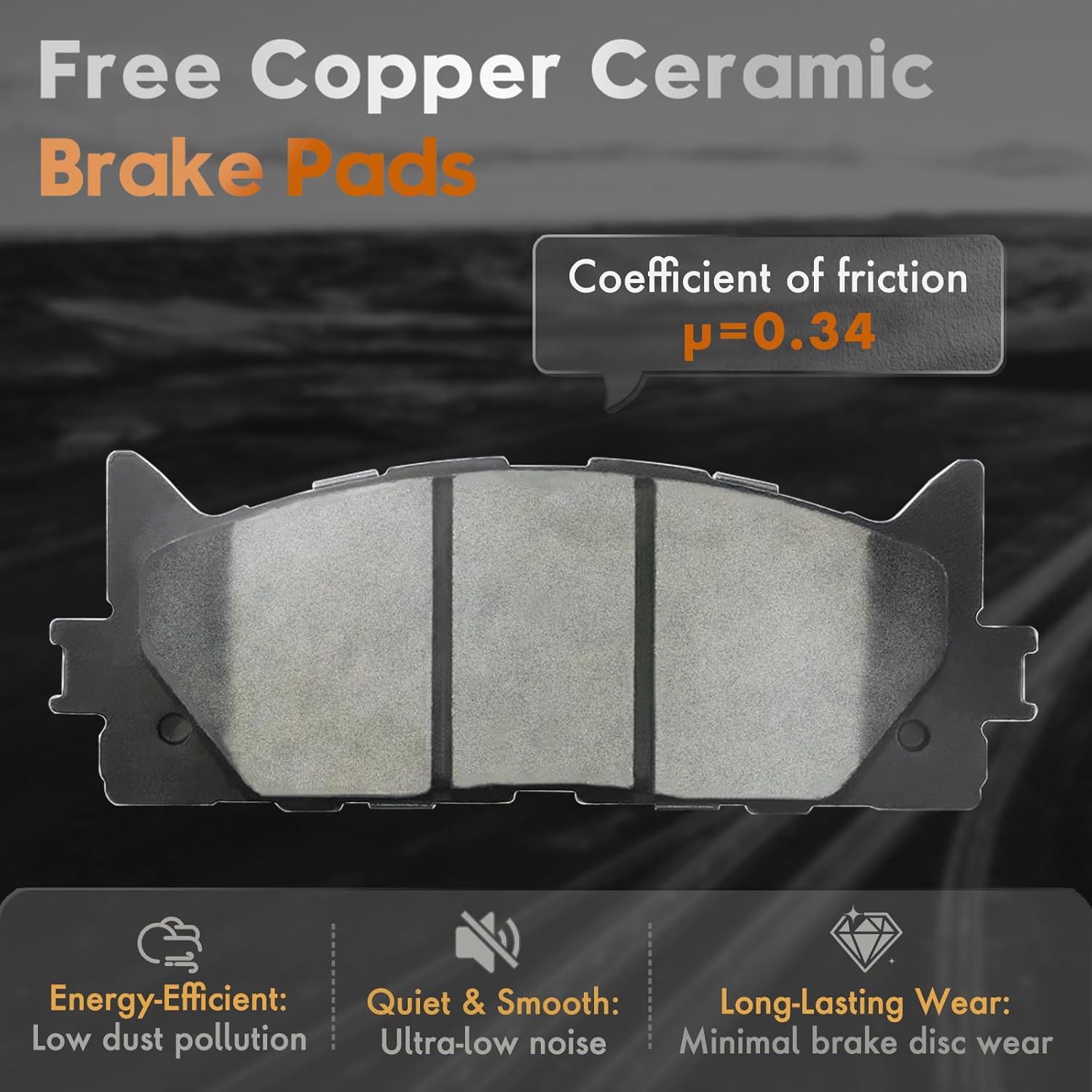 Betthand Front+Rear Brakes and Rotors 11.65''+11.06'' Geomet Replace for 07-11 Toyota Camry, 08-11 Avalon, 07-10 Lexus ES350, 980470+980467, 31434+31433, 19203440+19201438, 2.4/2.5/3.5L, L4 V6