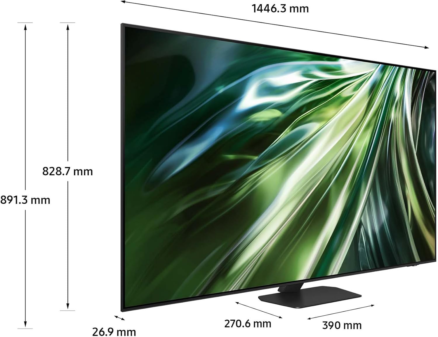 Samsung TV 65" QE65QN90DATXZT NEO QLED 4K, Quantum Matrix, Upscaling AI 4K, Processore NQ4 AI Gen2, Motion Xcelerator Turbo Pro 144Hz, Design NeoSlim, Dolby Atmos e OTS Lite, 2024 65" 2024 QN90D - Immagine 3