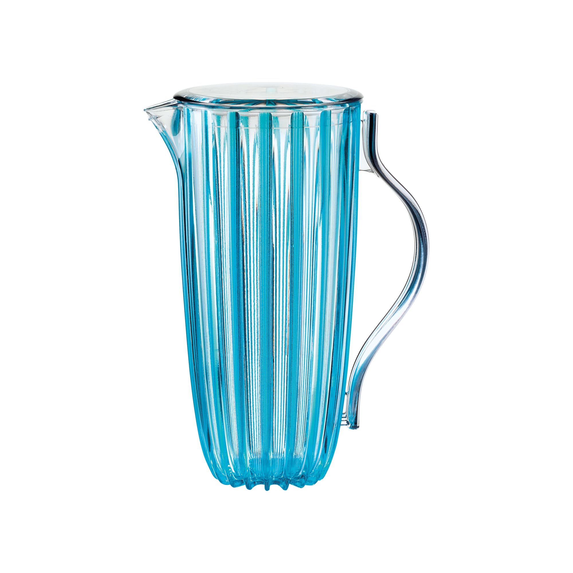 GUZZINI Jug Jug Turtleneck Lid 12380048 Guzzini Transparent Light Blue 1,75 Liters Recycled Plastic