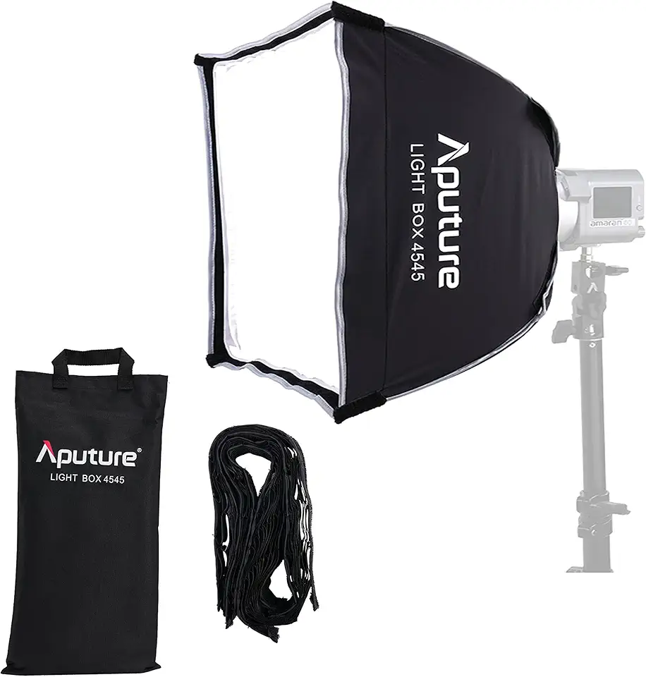 Aputure Light Box 4545 Square Soft Box para Aputure Amaran COB 60X, Aputure 100D, Aputure 200X Series LED Video Light