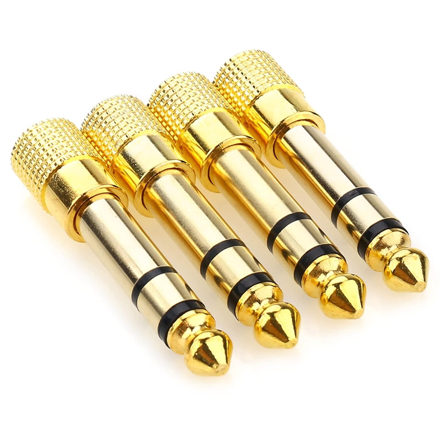 QBM 1/4'' to 3.5mm Stereo Headphone Adapter for Audio Connector Cable, 3.5mm(1/8'') Female to 6.35mm (1/4'') Male Jack Plug Stereo Adapter for Headphone, Amp Adaptor(Pack of 4 pcs)-image-34