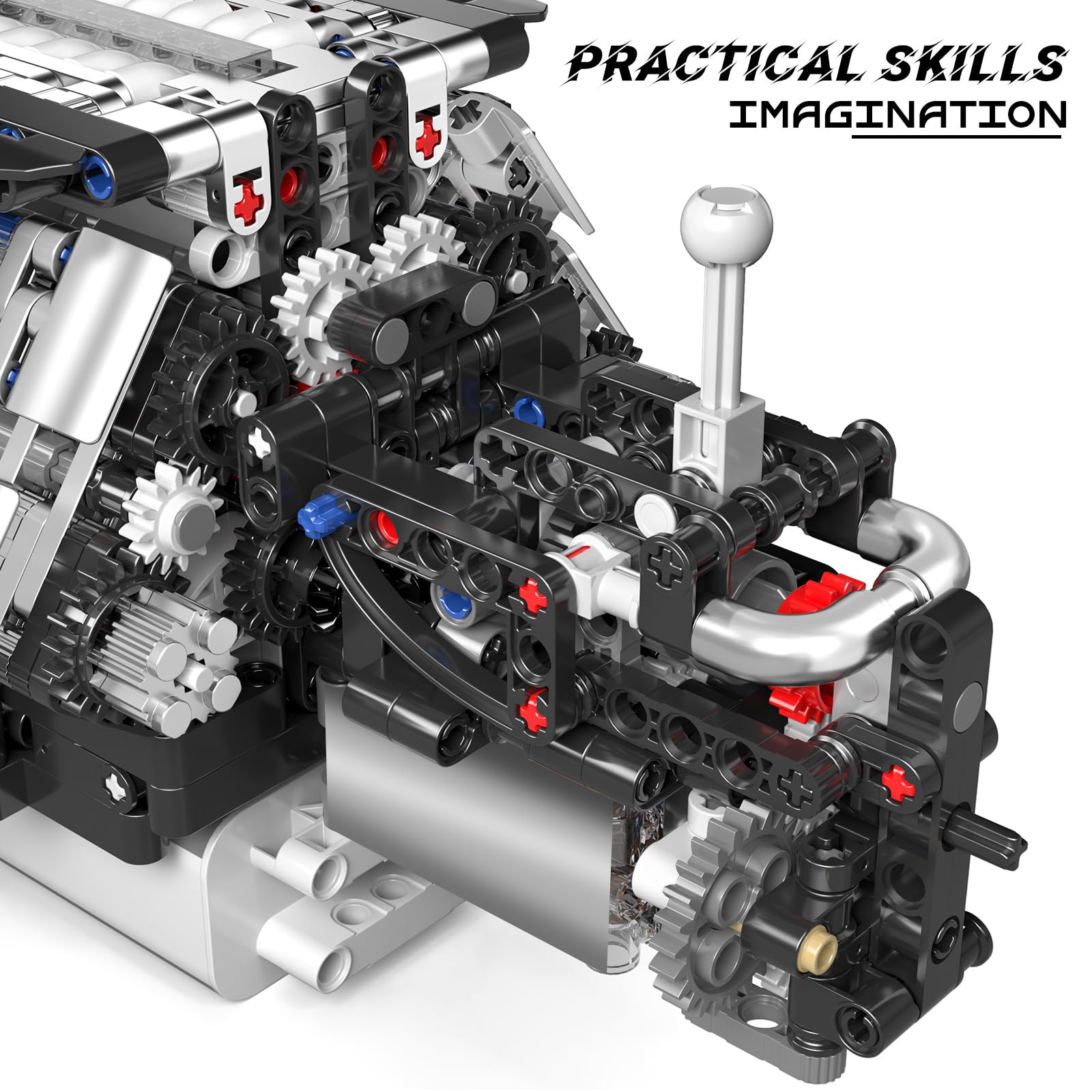 Mould King 10230 W12 Motor Bausatz - 871 Teile Technik-Bausteine Mit Motor
