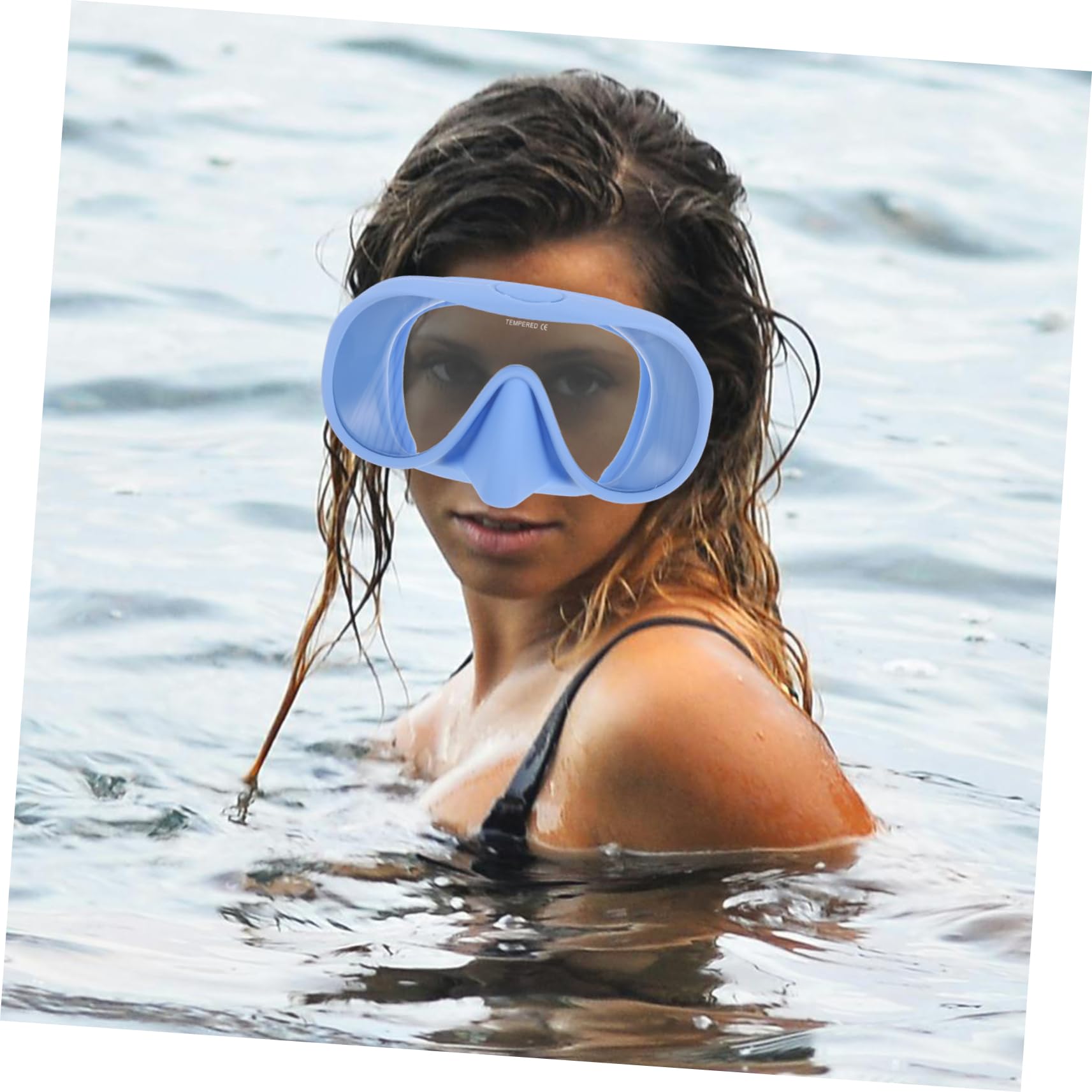 BESPORTBLE Máscara de Snorkel para Adultos de 1 Juego con Estuche, Silicona