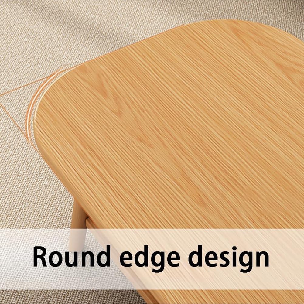 Nowoczesny drewniany stolik kawowy, 2-poziomowy stolik środkowy z drewnianym blatem i podstawą, minimalistyczny design do salonu, mieszkania, biura, dostępny w rozmiarach 80 cm 99,8 cm 120 cm (biały