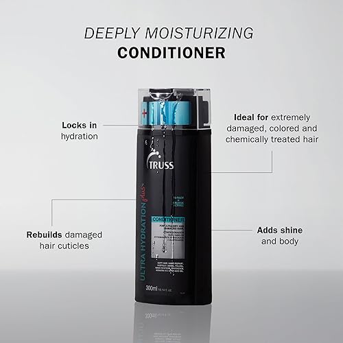 Miniatura 2 de TRUSS Ultra Hydration Plus acondicionador para el cabello para mujeres y hombres  Acondicionador hidratante para cabello seco  Reparación intensa