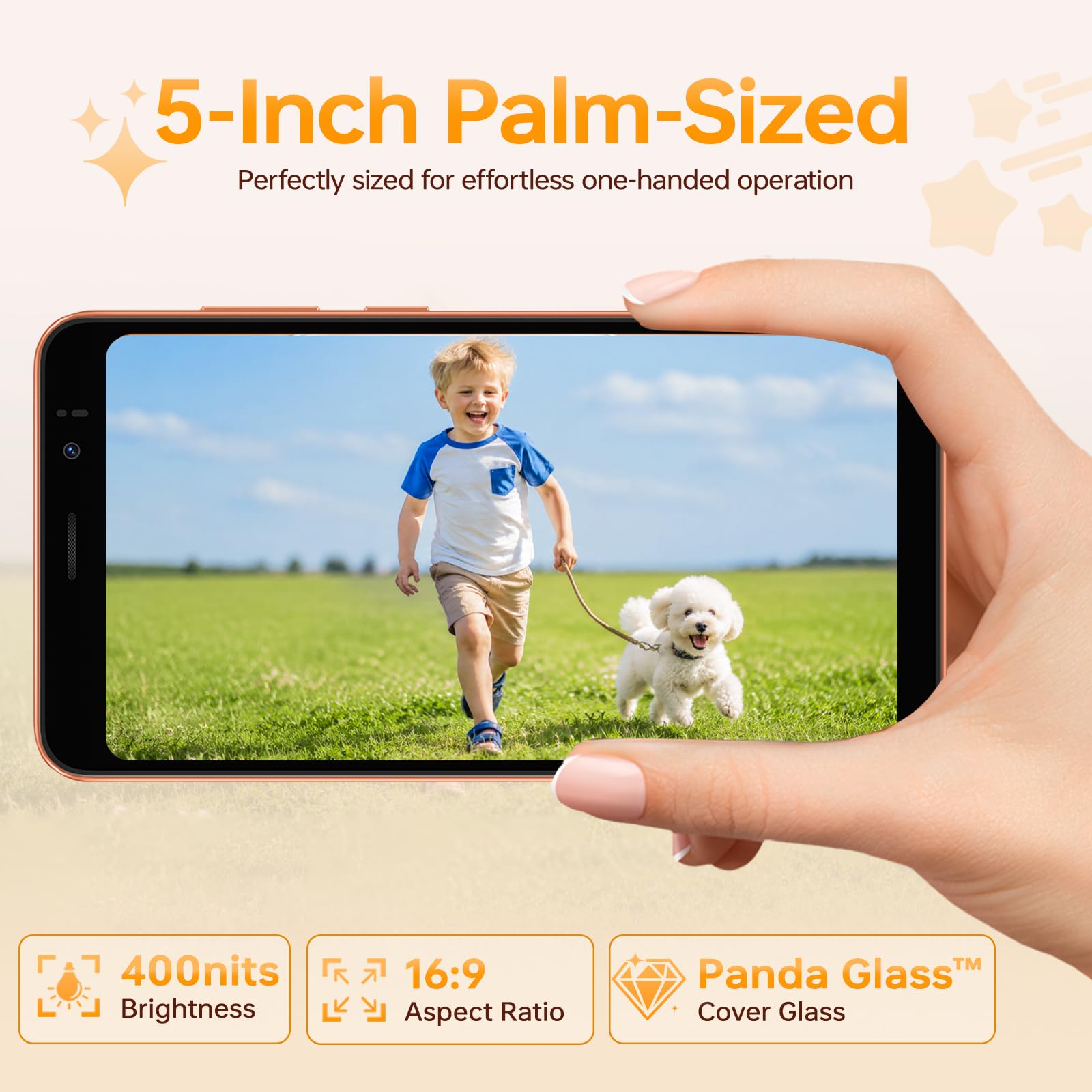Blackview WAVE 2C Smartphone Android 16, 5" Mini Cellulare in Offerta | 12GB RAM+32GB ROM/1TB Telefono Cellulare in Offerta, 3000mAh Cellulari, 4G Dual SIM Telefoni, Face ID, 3 Slot Carte, 3.5mm