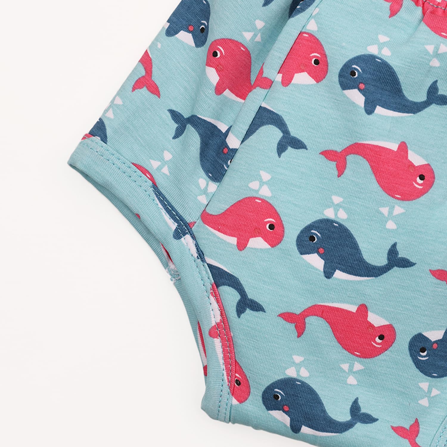 MOM'S HOME 100% Cotton Unisex Baby Padded Underwear | Bee & Fish | Pack of 2 (2-3 Years) 2