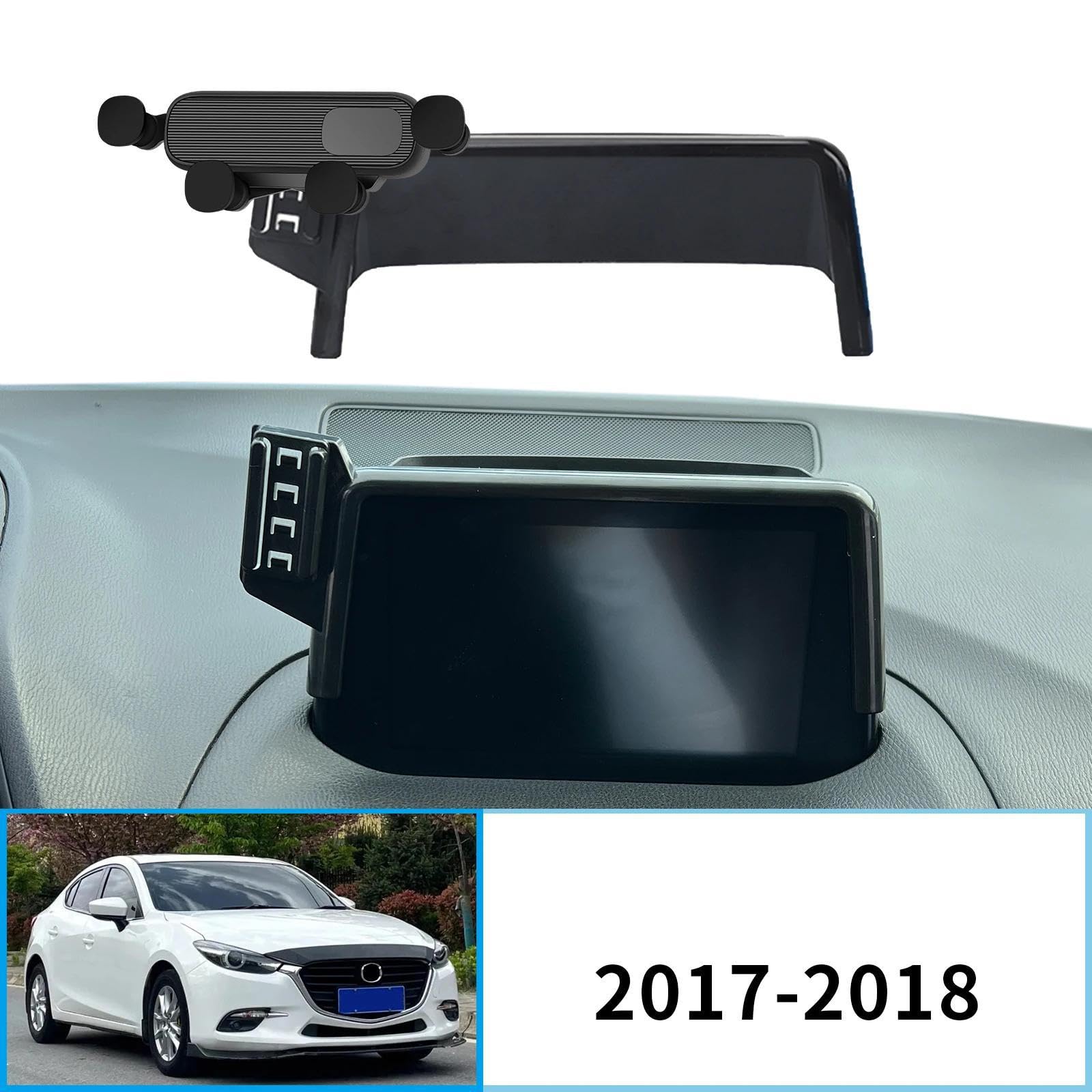 Uchwyt Samochodowy na Telefon dla Mazda 3 BM BN 2017-2018, uchwyt samochodowy na telefon komórkowy, stojak na nawigację GPS (ładowanie)