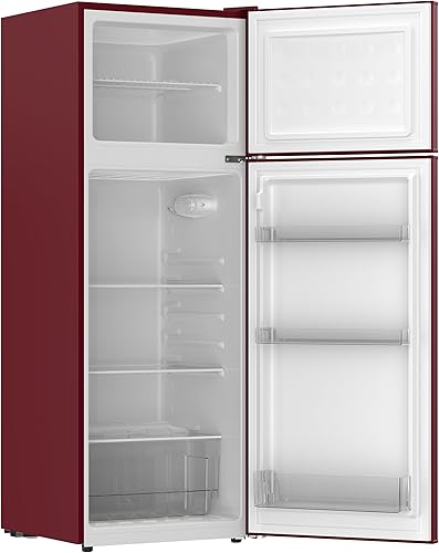 Miniatura 5 de Frigidaire Refrigerador retro de tamaño apartamento con congelador superior, refrigerador de 2 puertas con capacidad de almacenamiento de 7.5 pies