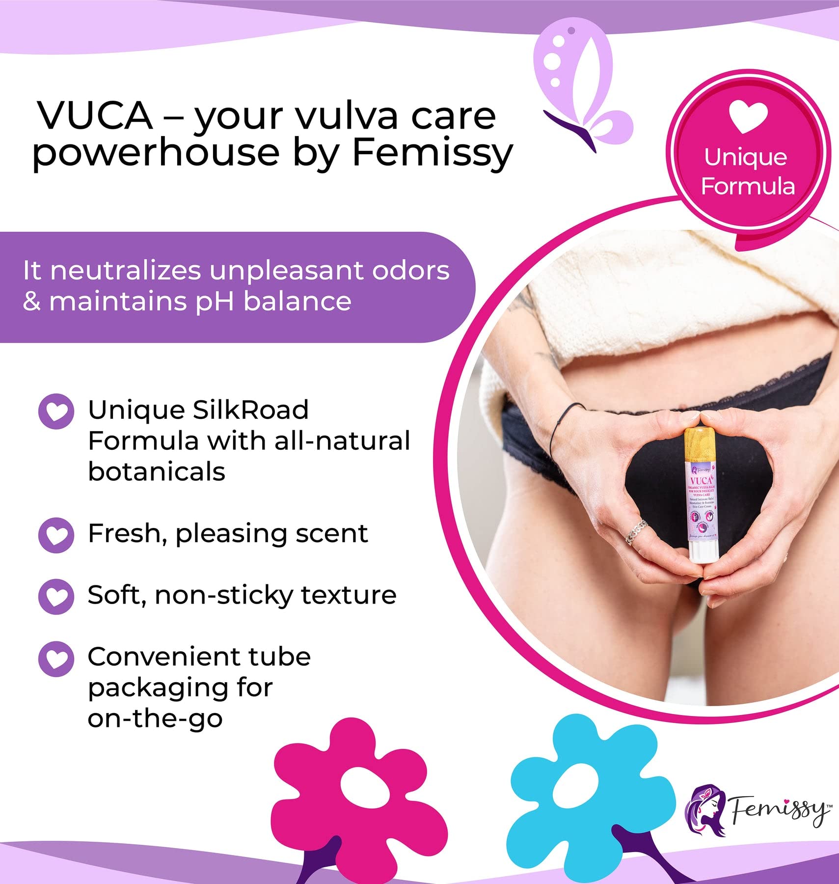 Vulva Balm (2 pcs Bundle: 2 + 0.5 + 0.5 oz); Vulva Cream; Vulva Moisturizer for Women; Yoni Cream for Vaginal Dryness Relief; Feminine Relief Care Balm; for external use only