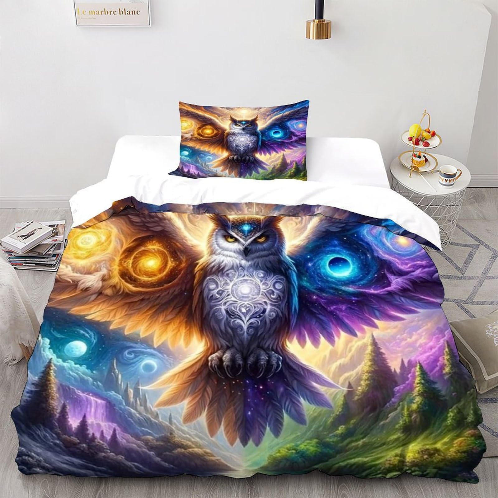 Housse de couette animal theme hibou pour transformer la chambre