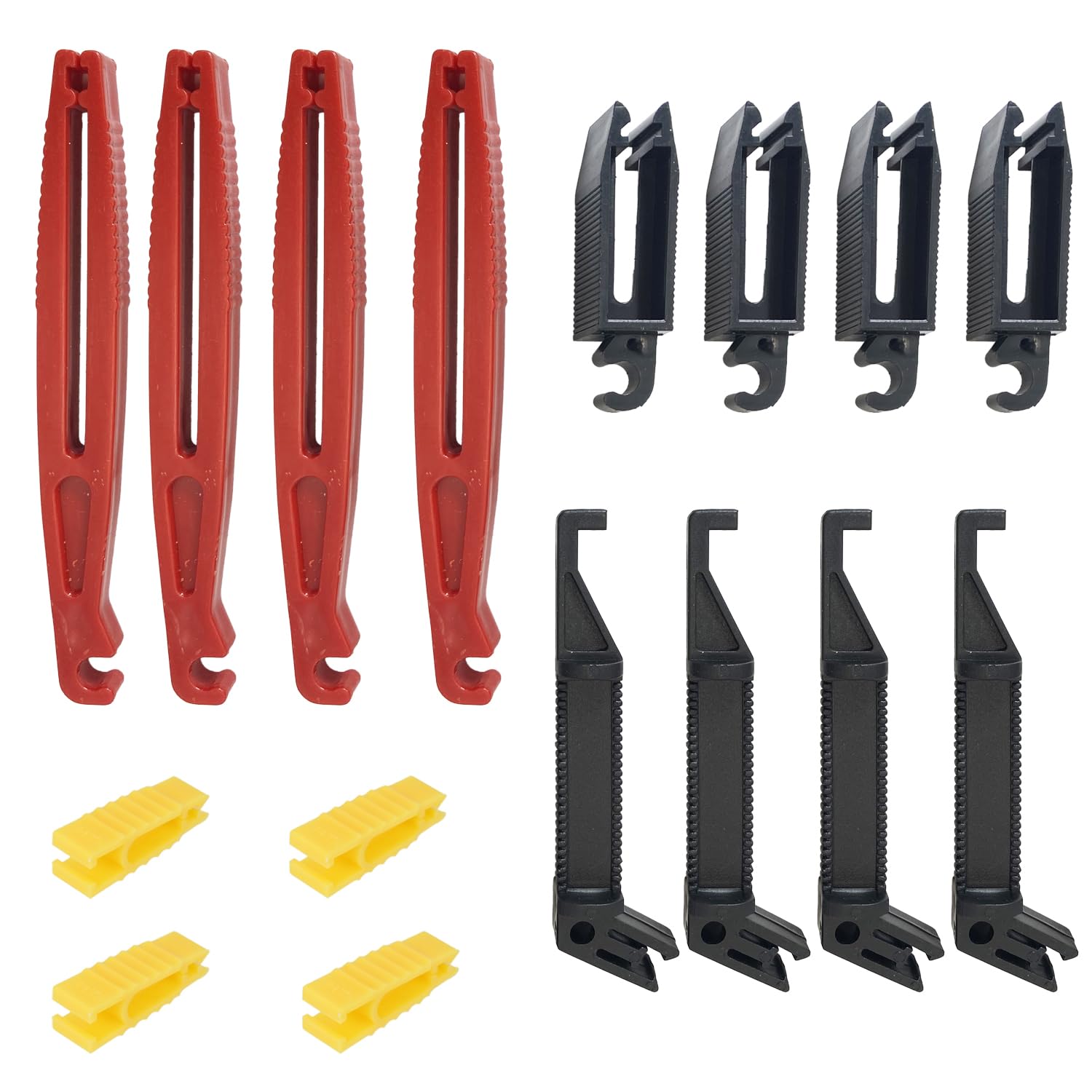 Lot De 4 Extracteurs De Fusibles En Plastique - 4 Tailles Différentes - Outil De Réparation Pour Voiture, Moto, Camion - Léger Et Isolé