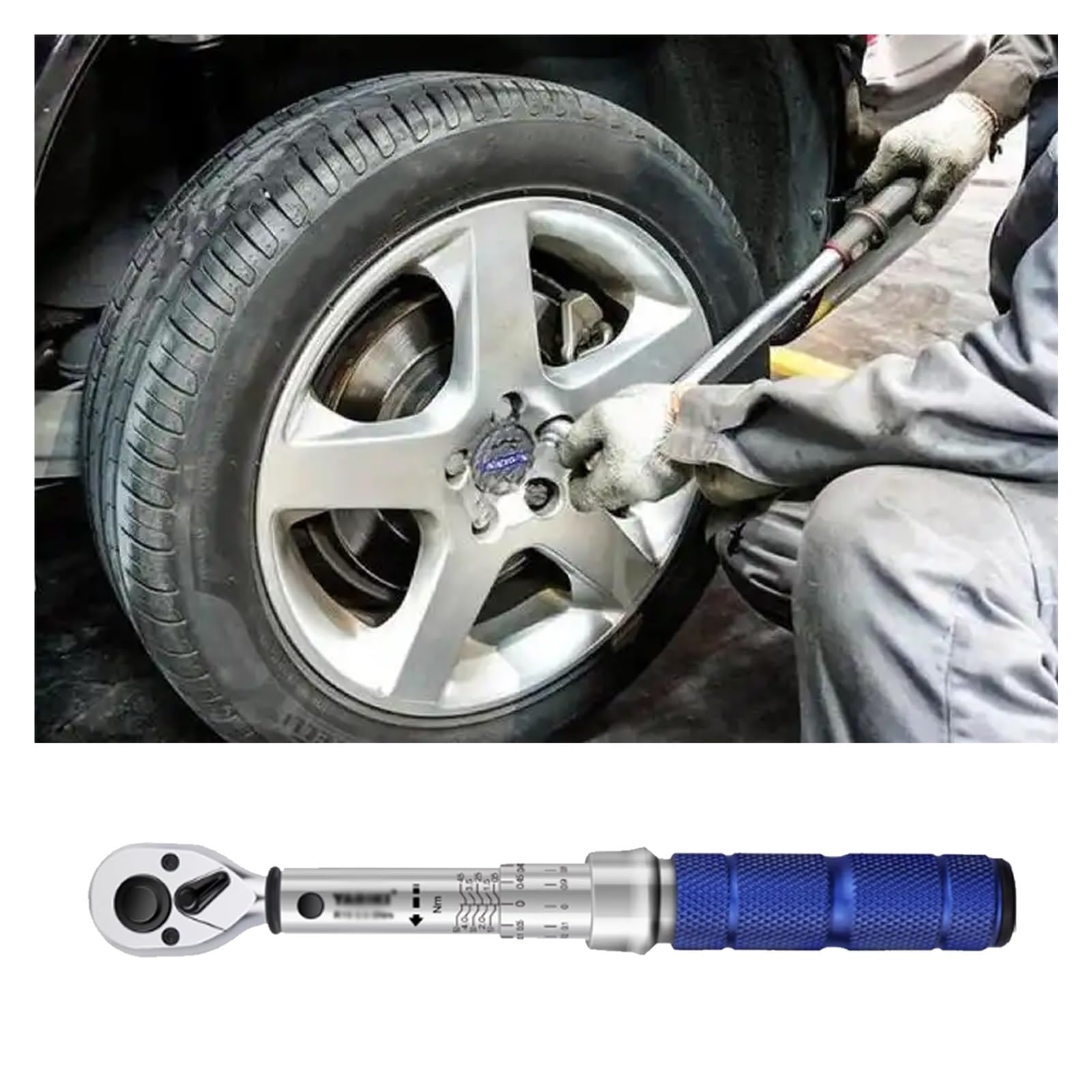 Chiave dinamometrica Set Di Chiavi Dinamometriche A Doppia Direzione A 45 Denti Per Bici/ Moto/ Auto, Chiave A Cricchetto Da 1/2'' Con Impugnatura Antiscivolo, Chiave Dinamometrica Per Autofficina E F
