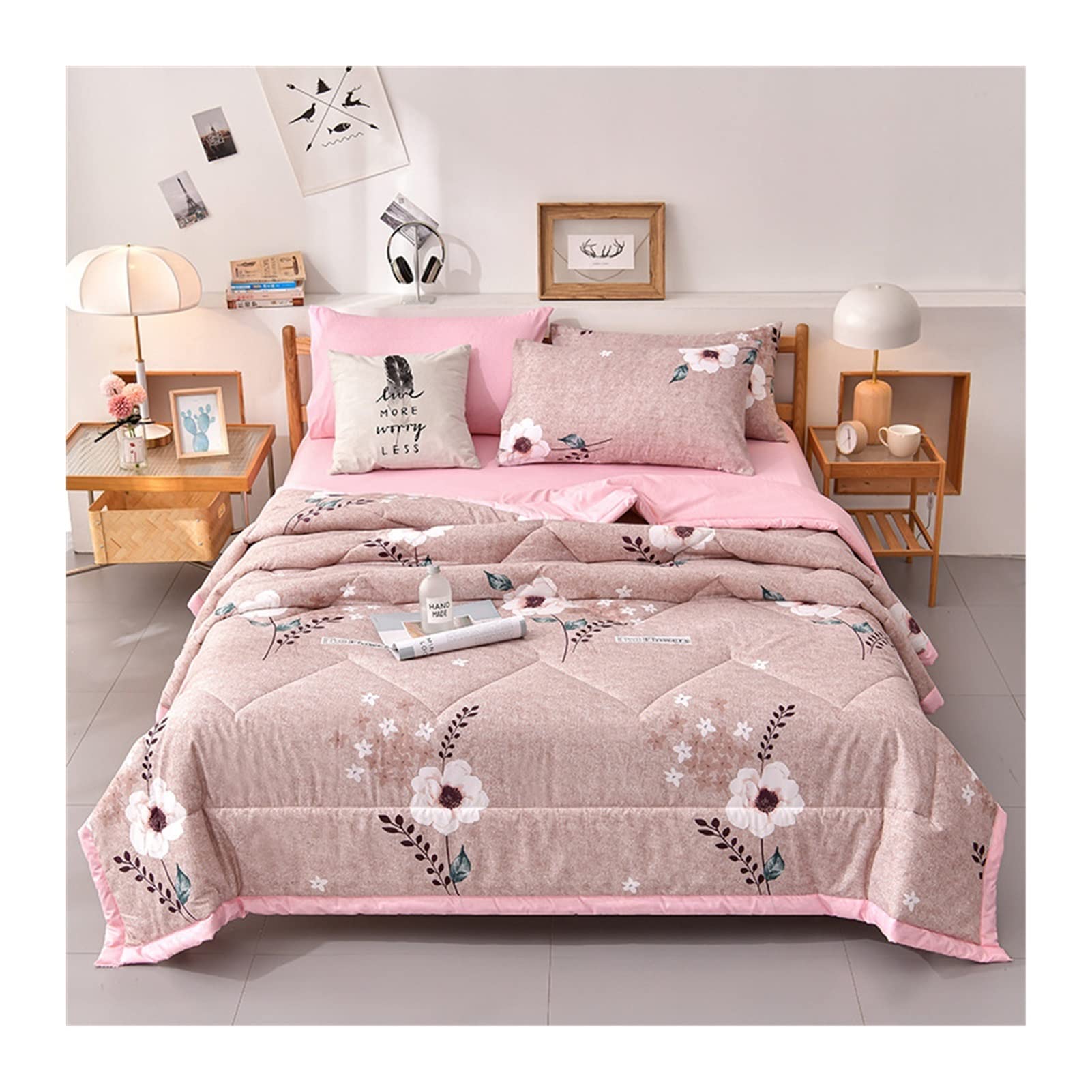 DUBTEDHOU Summer Blanket Lightweight Cooling Blanket Air Condition Summer Quilt Multicolor Multiple Sizes(A10,Quilt-100X150CM)