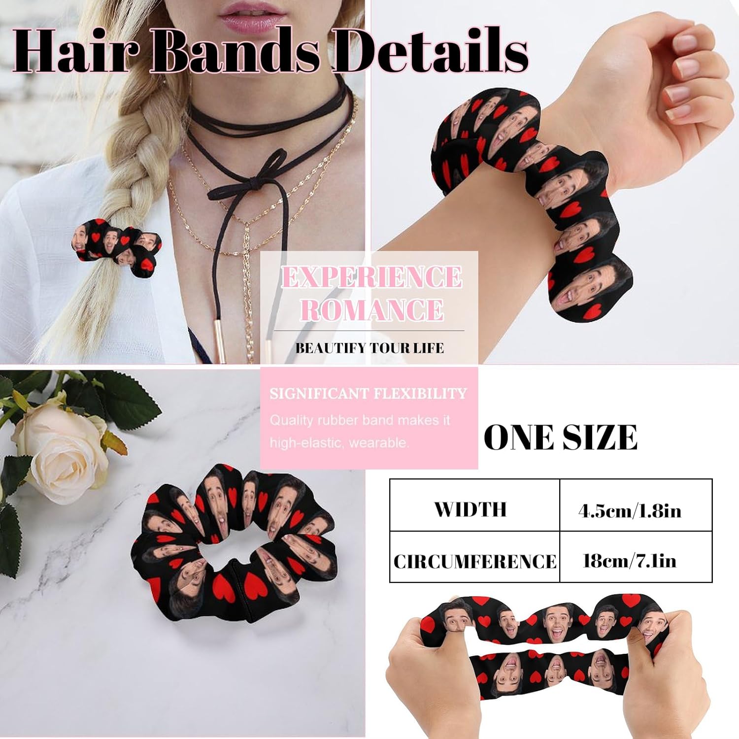 D-Story Custom Womens Satin Pajama Set Personalized Face Name Silk Pajamas XS-5XL 2Pcs Pjs Button Down Sleepwear Loungewear - Image 4